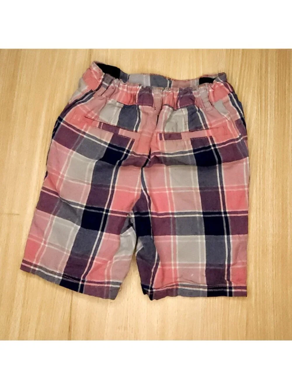 The Children's Place Toddler Boys Pink Blue Plaid Shorts 5T